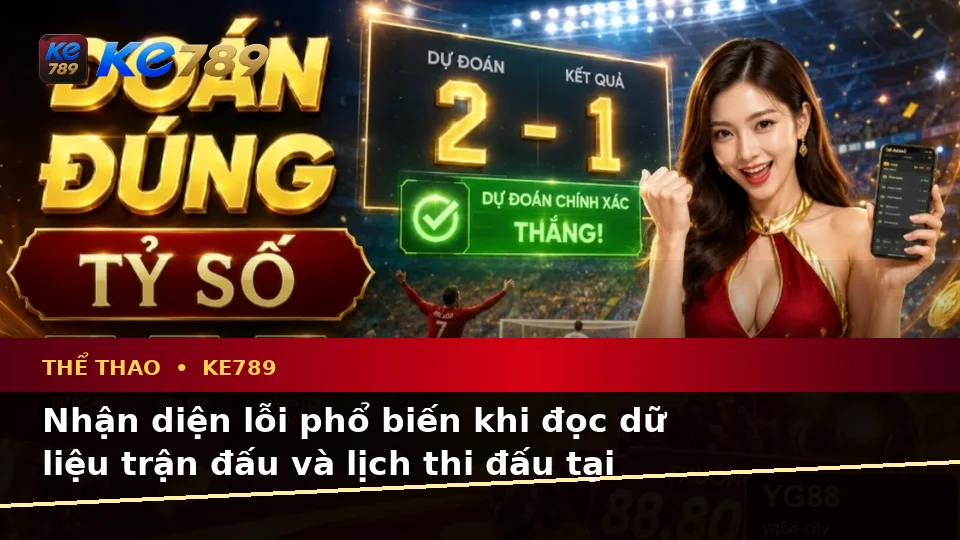 Thể Thao KE789 Tại ke789pg.us.com: Nhận Diện Lỗi Phổ Biến Và Cách Xử Lý Có Trách Nhiệm Khi Phân Tích Tỷ Số Trận Đấu