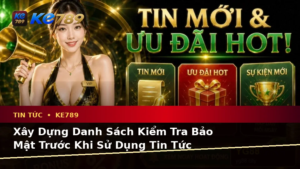 Xây Dựng Danh Sách Kiểm Tra Bảo Mật Trước Khi Sử Dụng Tin Tức KE789 Theo Dữ Liệu Cập Nhật Trên ke789pg.us.com