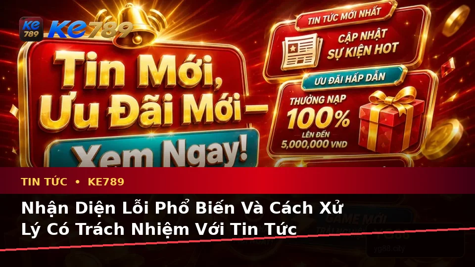Nhận Diện Lỗi Phổ Biến Và Cách Xử Lý Có Trách Nhiệm Với Tin Tức KE789 Theo Dữ Liệu Cập Nhật Tại ke789pg.us.com