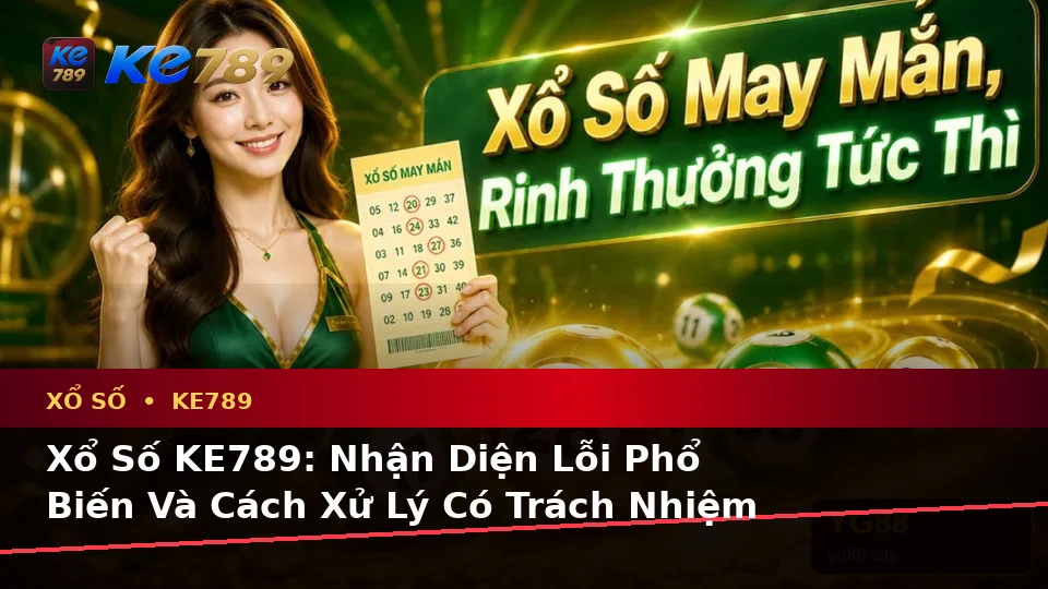 Xổ Số KE789: Nhận Diện Lỗi Phổ Biến Và Cách Xử Lý Có Trách Nhiệm Khi Kiểm Tra Vé, Kết Quả Trên ke789pg.us.com