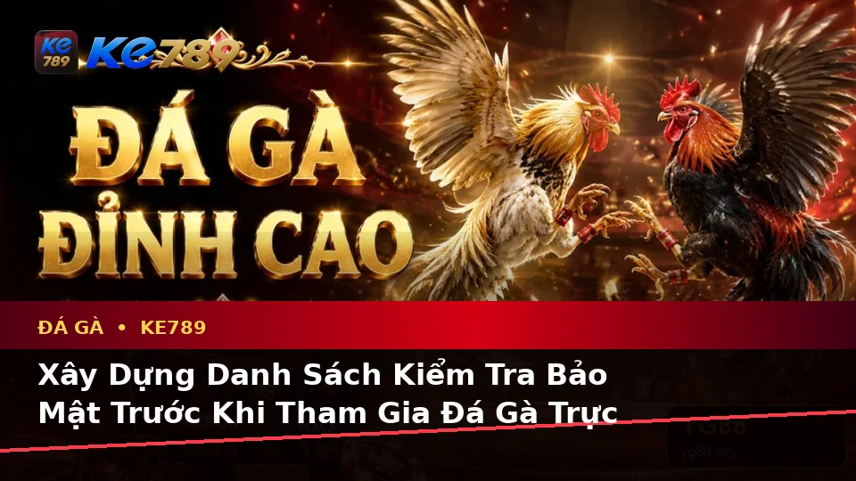 Xây Dựng Danh Sách Kiểm Tra Bảo Mật Trước Khi Tham Gia Đá Gà Trực Tuyến KE789 Trên ke789pg.us.com