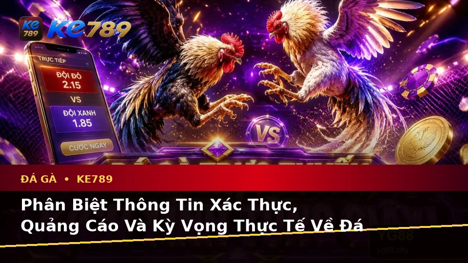 Phân Biệt Thông Tin Xác Thực, Quảng Cáo Và Kỳ Vọng Thực Tế Về Đá Gà KE789: Quản Lý Phiên Chơi Trên ke789pg.us.com